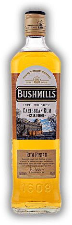 Bushmills Caribbean Rum Cask Finish Bushmills Caribbean Rum Cask Finish  0,7	 Liter - Vol 40%