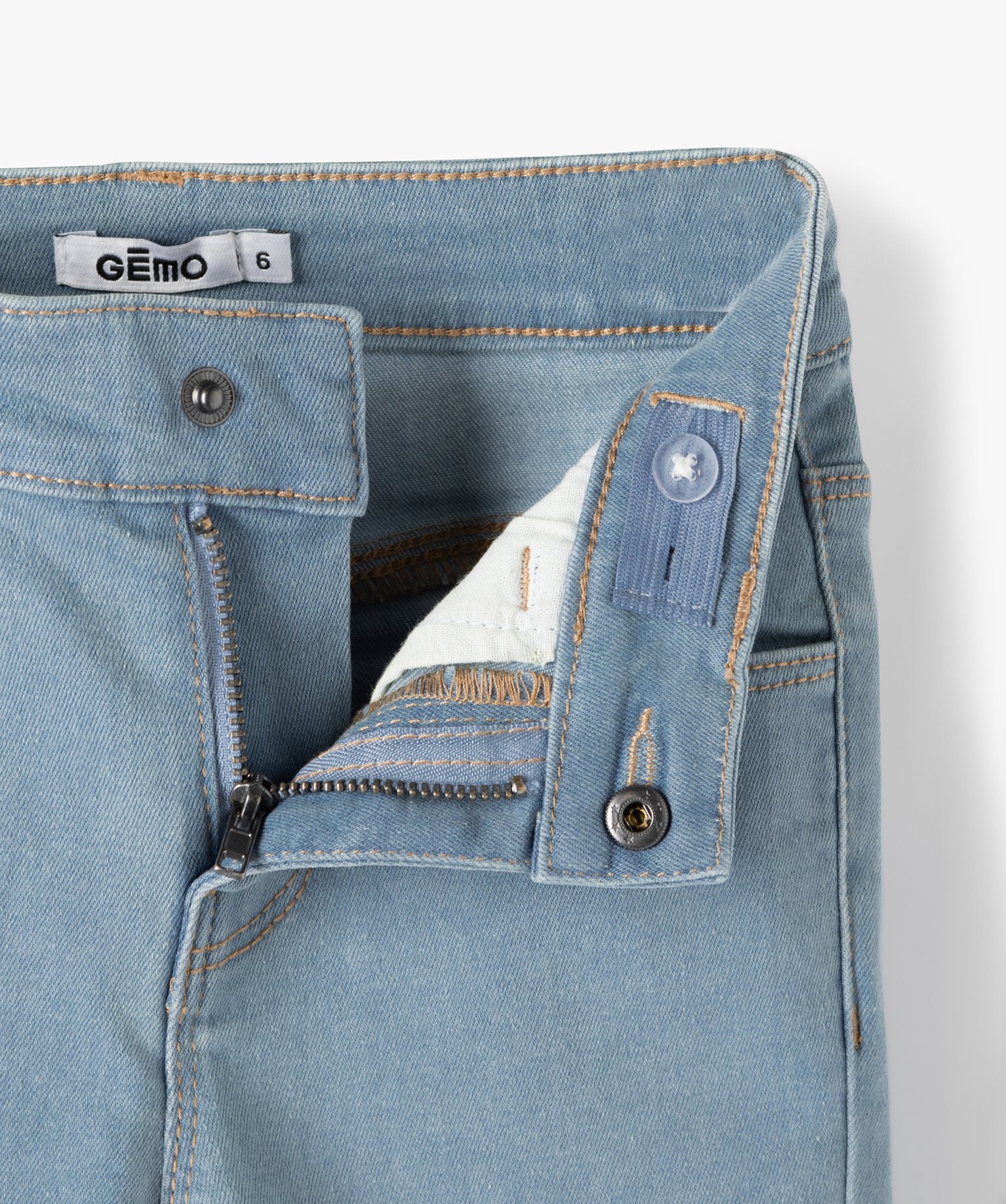 Jean fille coupe Skinny extensible denim | GEMO