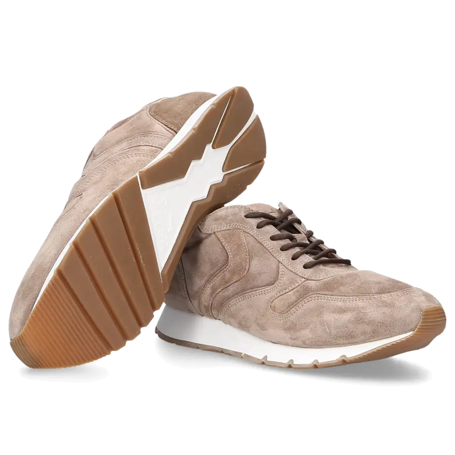 VOILE BLANCHE - Sneaker low LIAM Veloursleder - beige