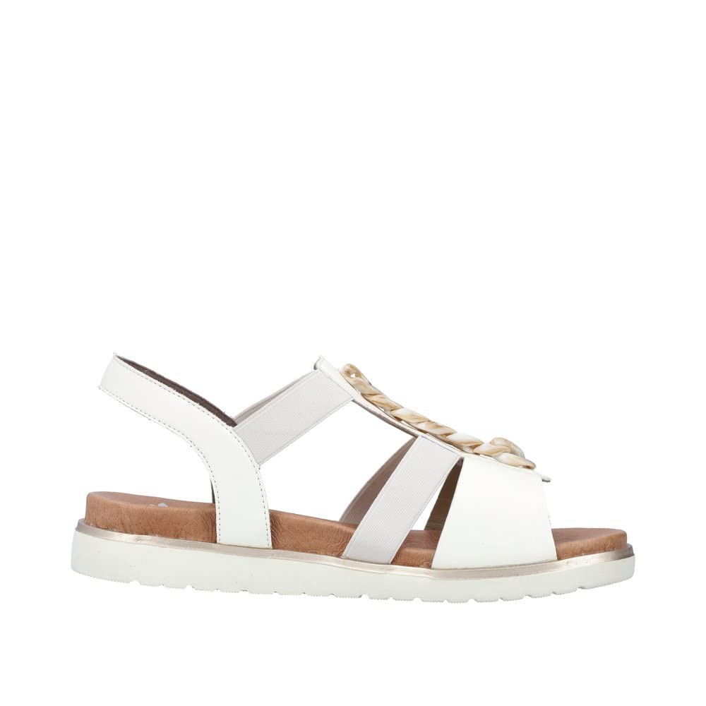 RIEKER Riemchen Sandalen weiss