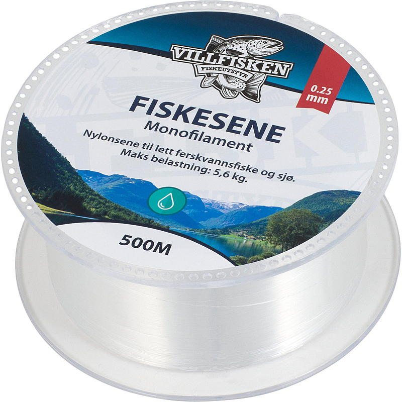 Villfisken Fiskesene mono 0,25 mm, 500 m, Villfisken