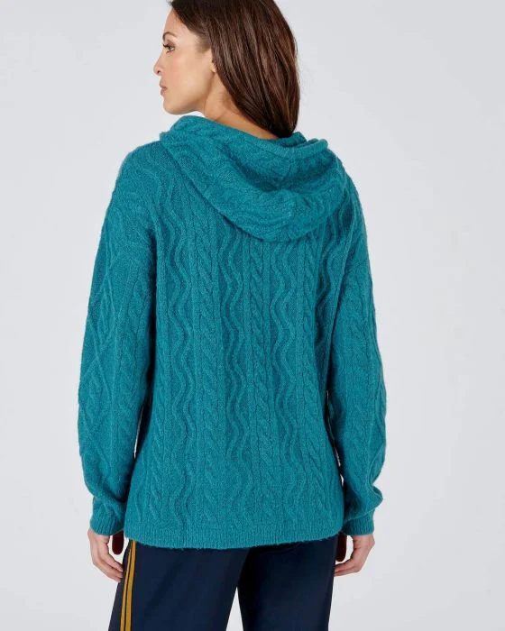 Pull maille torsadée à capuche Thermolactyl