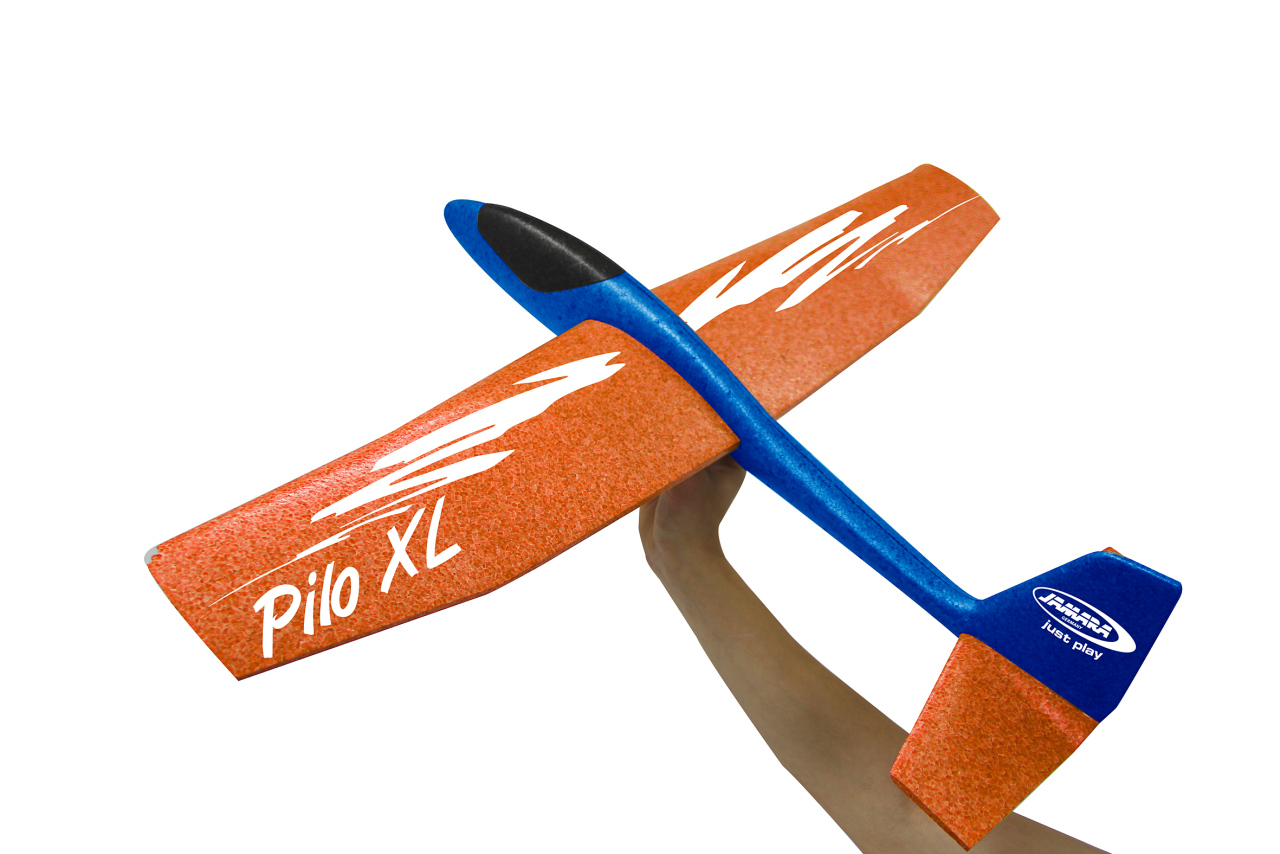 Jamara e.K. JAMARA Pilo XL Schaumwurfgleiter EPP Tragfläche orange Rumpf blau