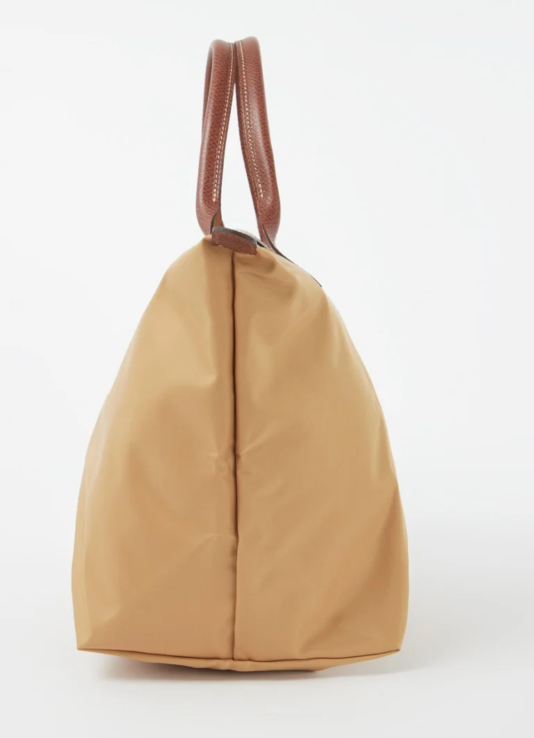 Τσάντα Longchamp Le Pliage Original M με δερμάτινες λεπτομέρειες