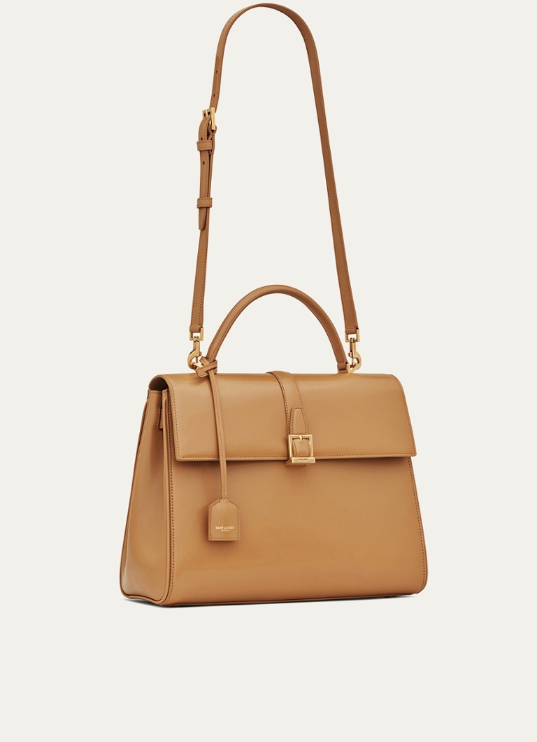Geantă de mână Saint Laurent cu cataramă în formă de S.