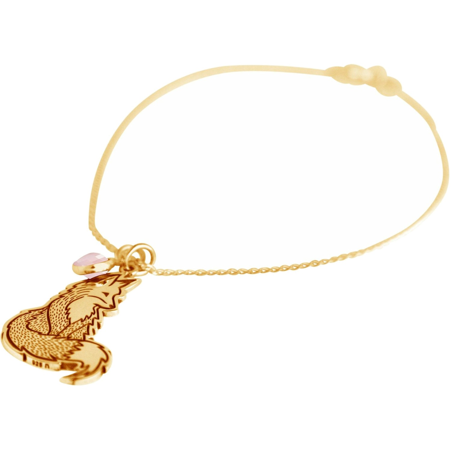 Armband 'Füchsin Rosenquarz'