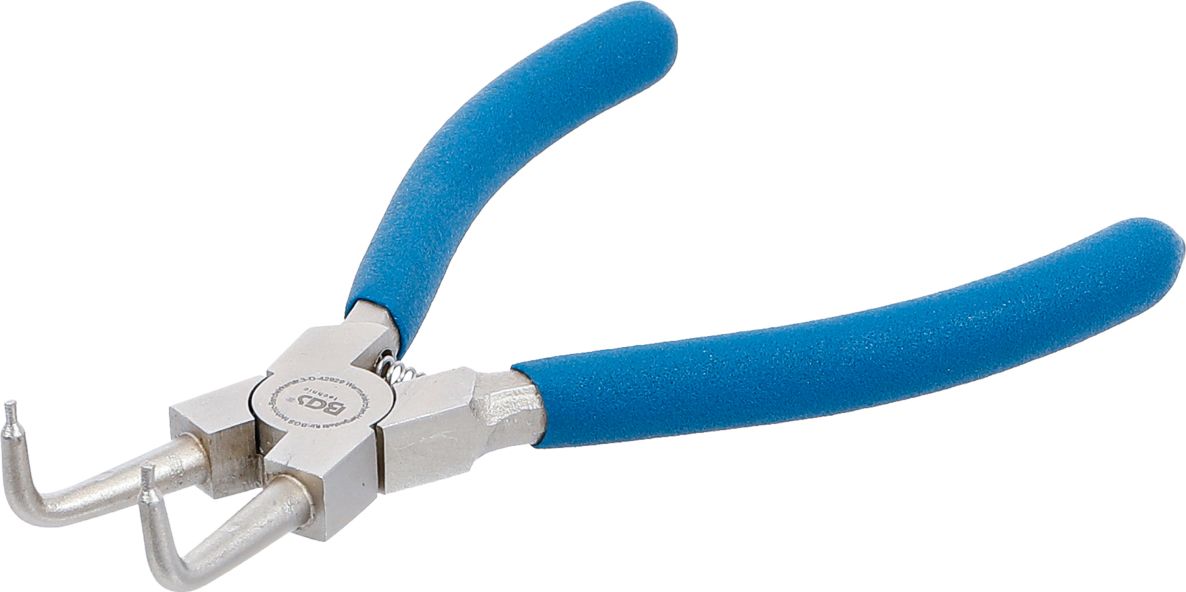 Clește curbat pentru inele de siguranță BGS 450-4 pentru inele interioare de 150 mm