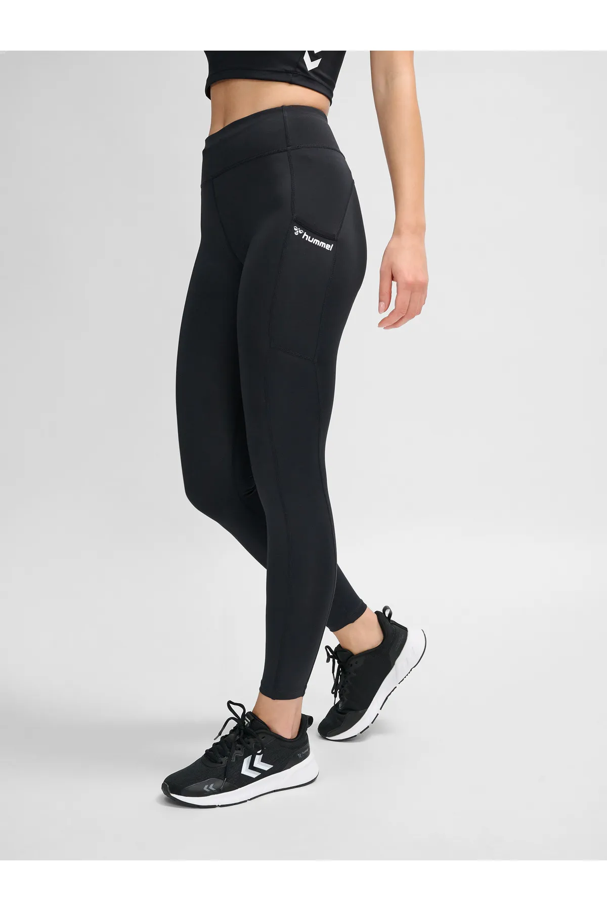 hummel  Sport-Leggings - Schwarz - Mittlerer Bund