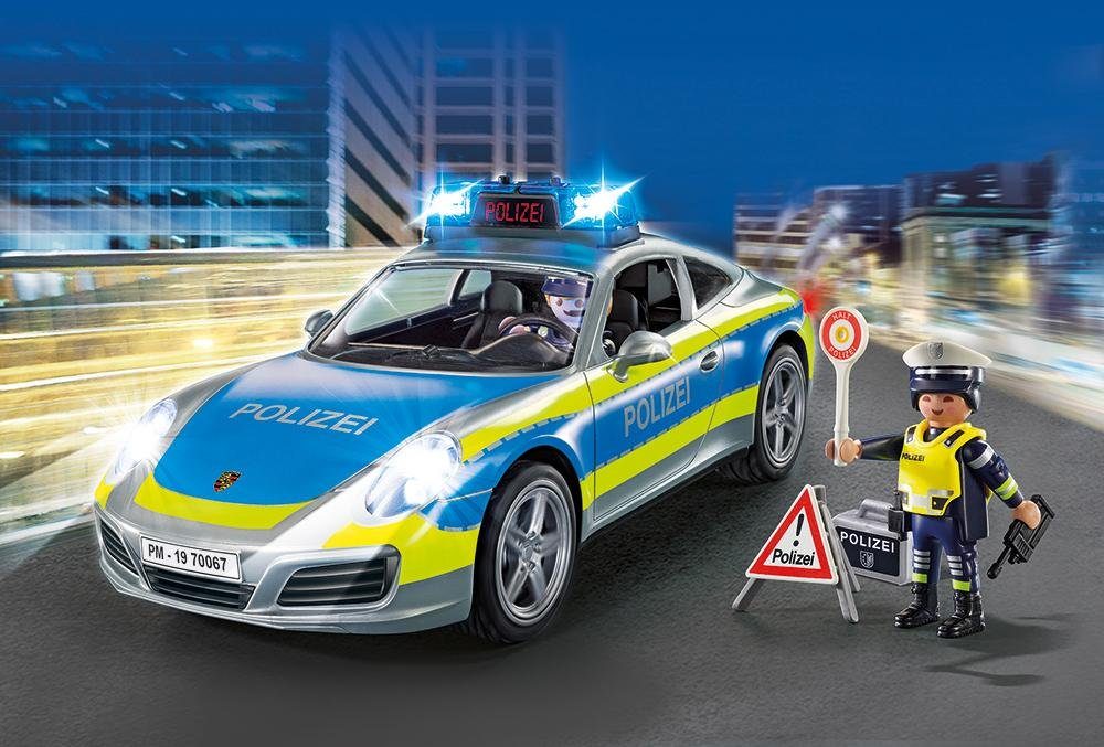 Playmobil® Konstruktions-Spielset Porsche 911 Carrera 4S Polizei (70067), City Action, (36 St), Made in Germany