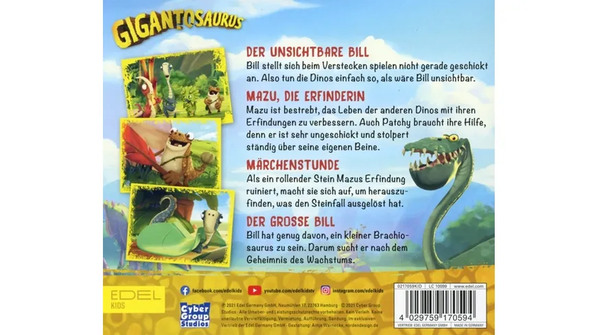 Folge 6:Der unsichtbare Bill Gigantosaurus