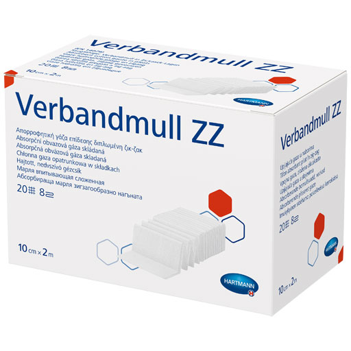 VERBANDMULL Hartmann 10 cmx2 m zickzack  1 St  Verband