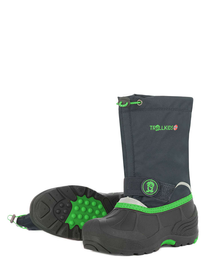 Trollkids Winterboots in Dunkelblau/ Grün günstig kaufen