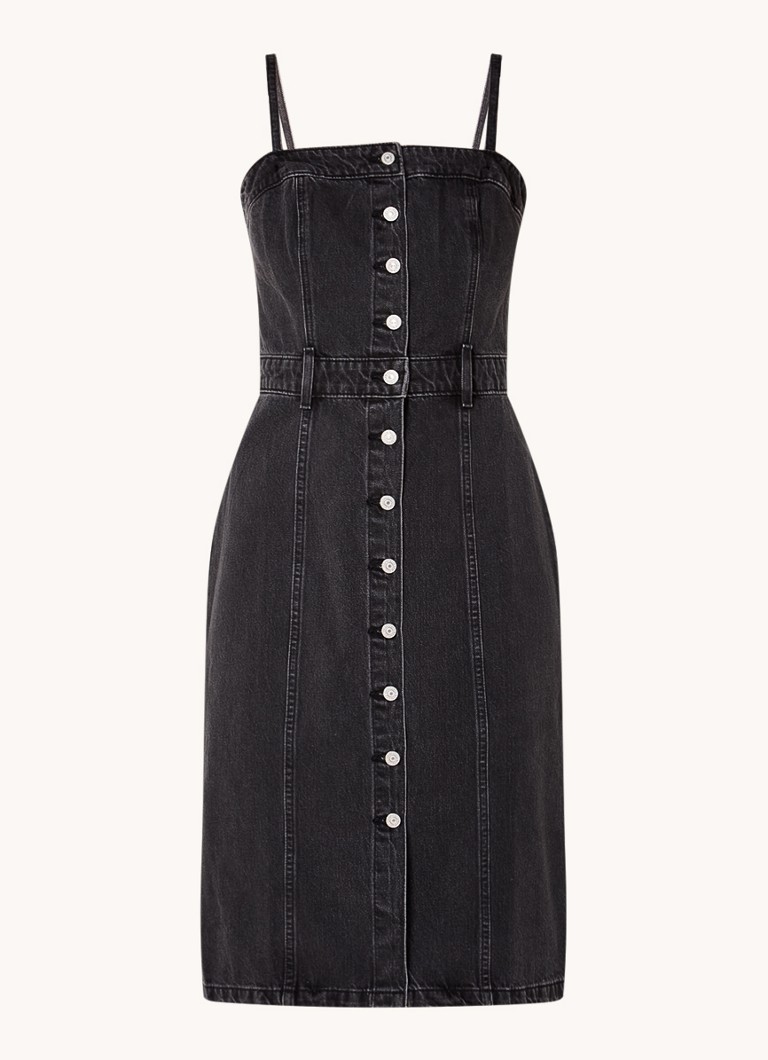 Vestido midi vaquero sin tirantes de Levi's