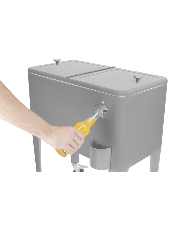 Beachtrekker Kailua Cooler - Kühlbox, Kühlwagen, Getränkekühler, Grau günstig kaufen onesize