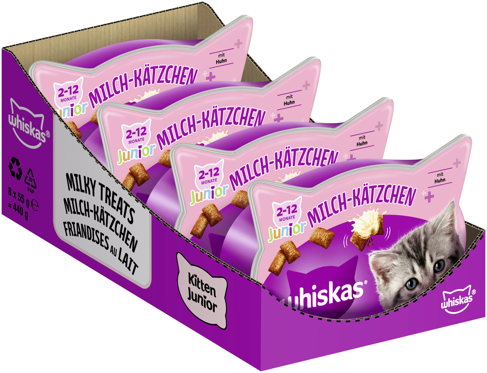 Whiskas Snacks Whiskas Snacks Milch-Kätzchen 8x55g