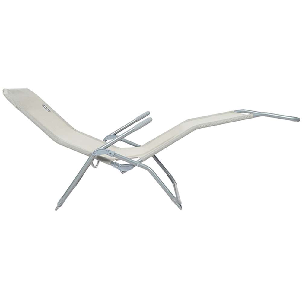 BIXENTE klappbare Gartenliege 157 cm 2er-Set beige