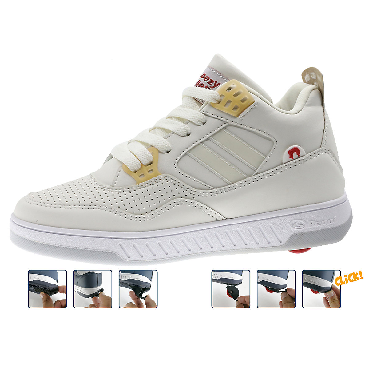 Schuhe mit Rollen 