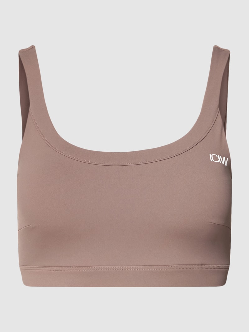 BH mit Label-Print Modell 'Nimble' in dunkelbraun