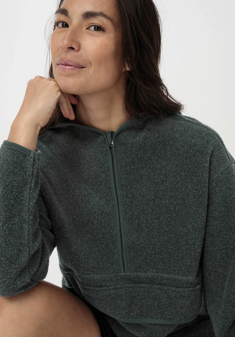 Fleece Hoodie ACTIVE LIGHT aus reiner Bio-Baumwolle