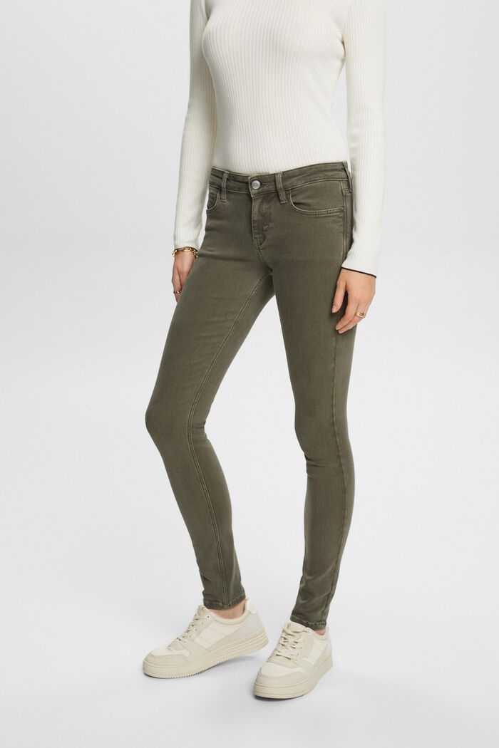 Skinny Hose mit mittlerer Bundhöhe