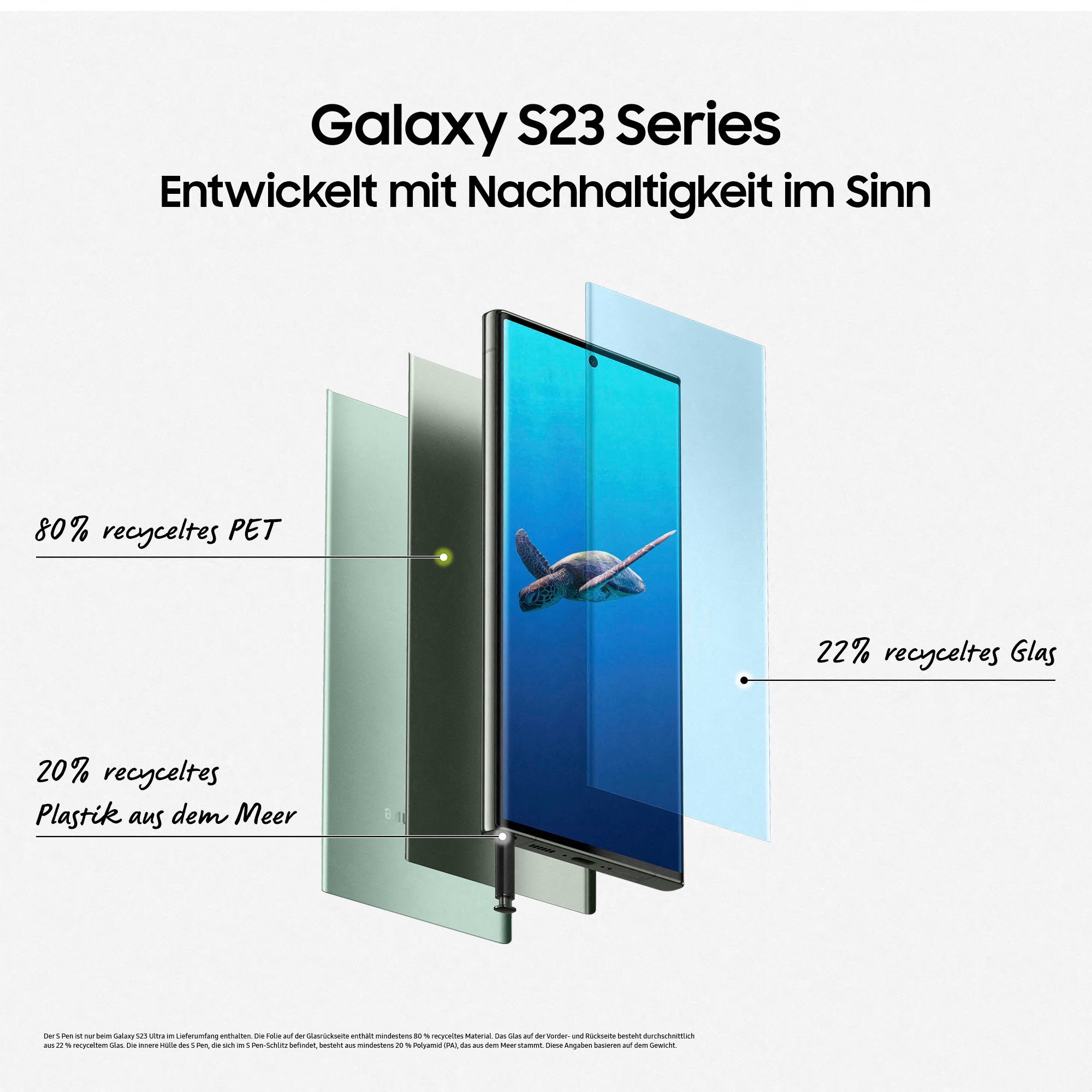 Samsung Galaxy S23 Ultra Smartphone (17,31 cm/6,8 Zoll, 512 GB Speicherplatz, 200 MP Kamera)