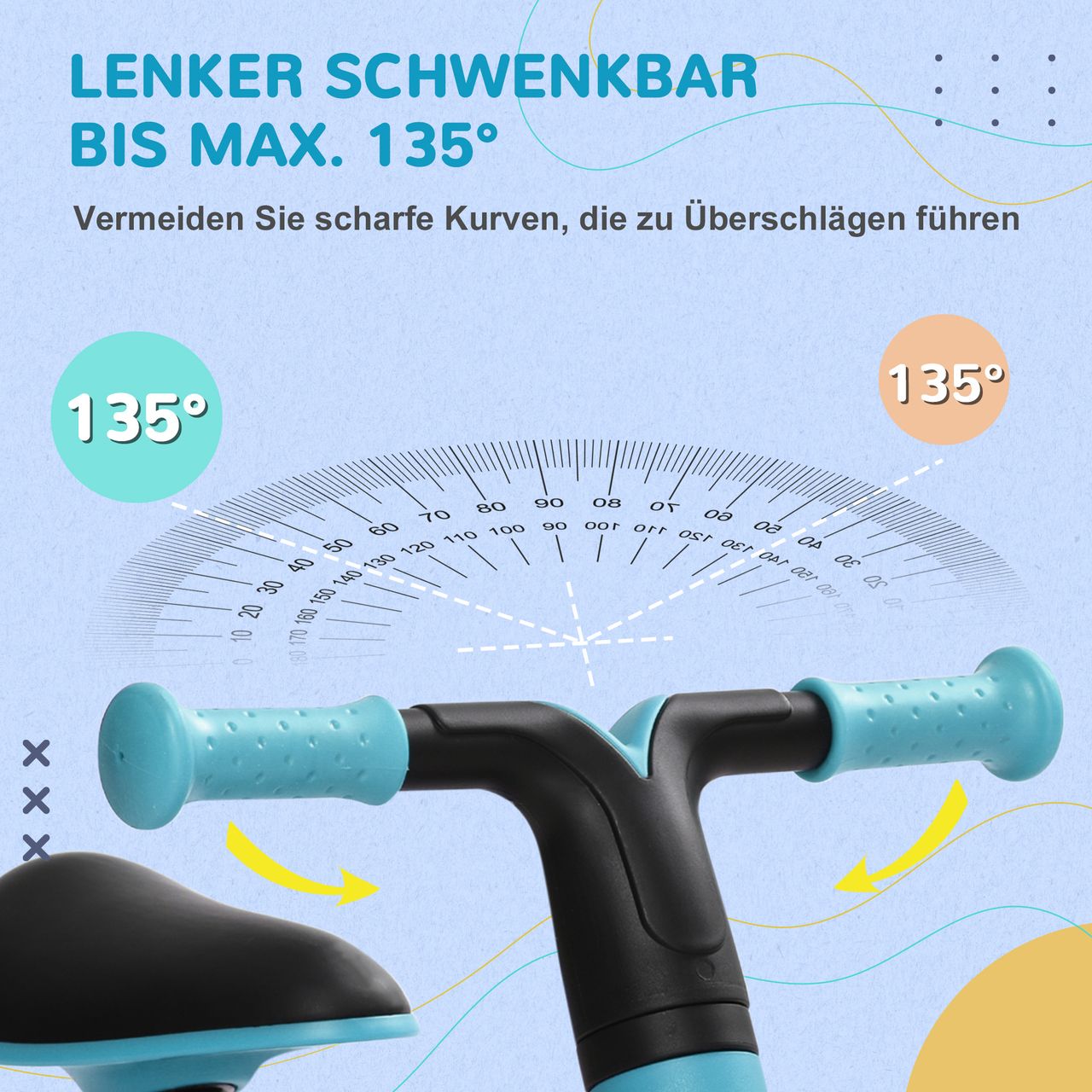 AIYAPLAY Laufrad Kinderlaufrad nur 3,5kg verstellbarer Sitz für 1,5-3 Jahre Blau