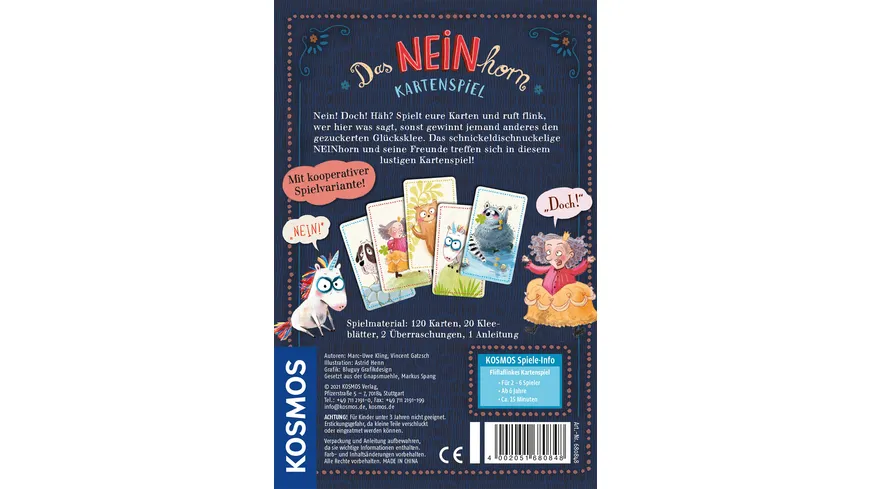 KOSMOS - Das NEINhorn - Kartenspiel