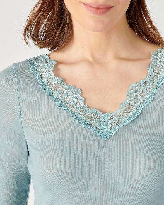 T-shirt manches longues Essential, 20% laine