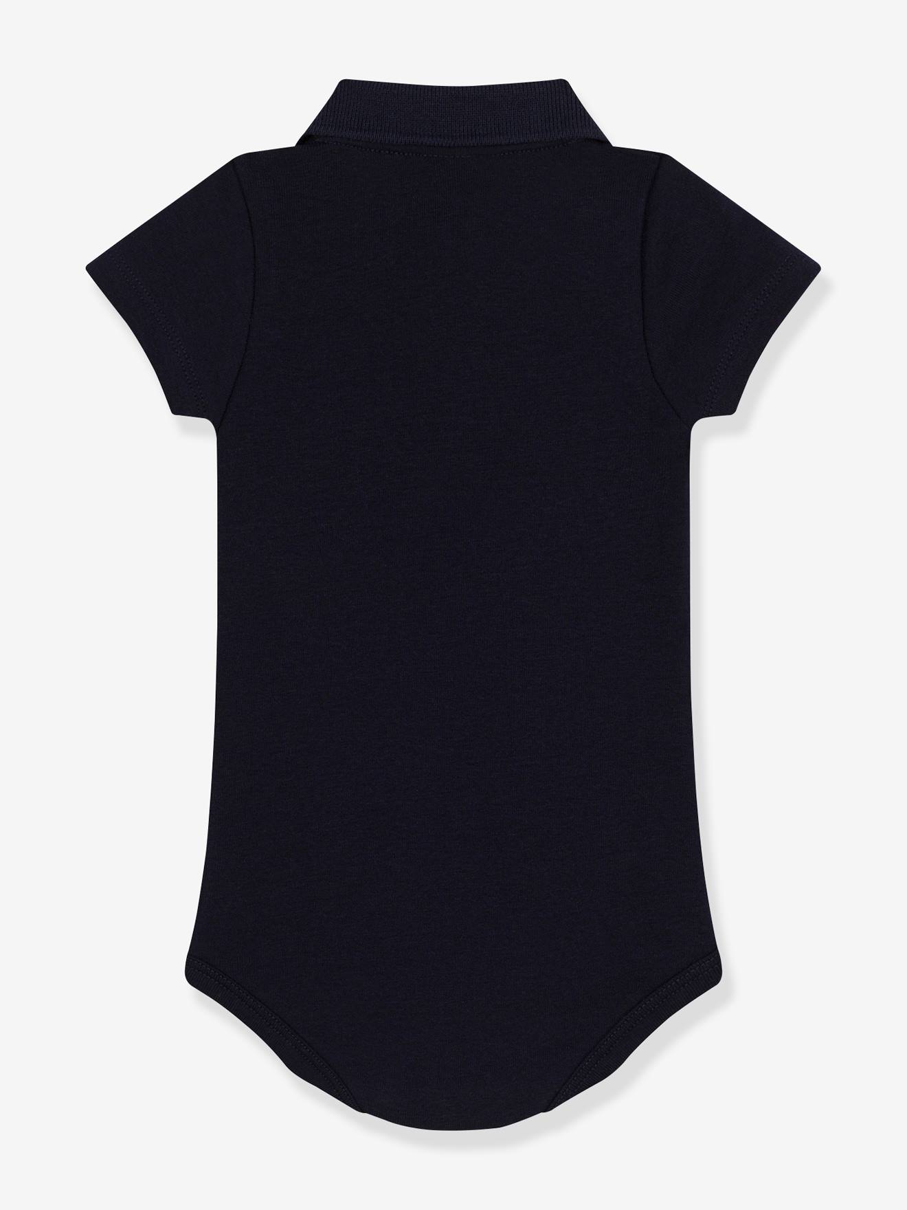 Petit Bateau Baby Kurzarm-Body mit Polokragen PETIT BATEAU, Bio-Baumwolle - marine