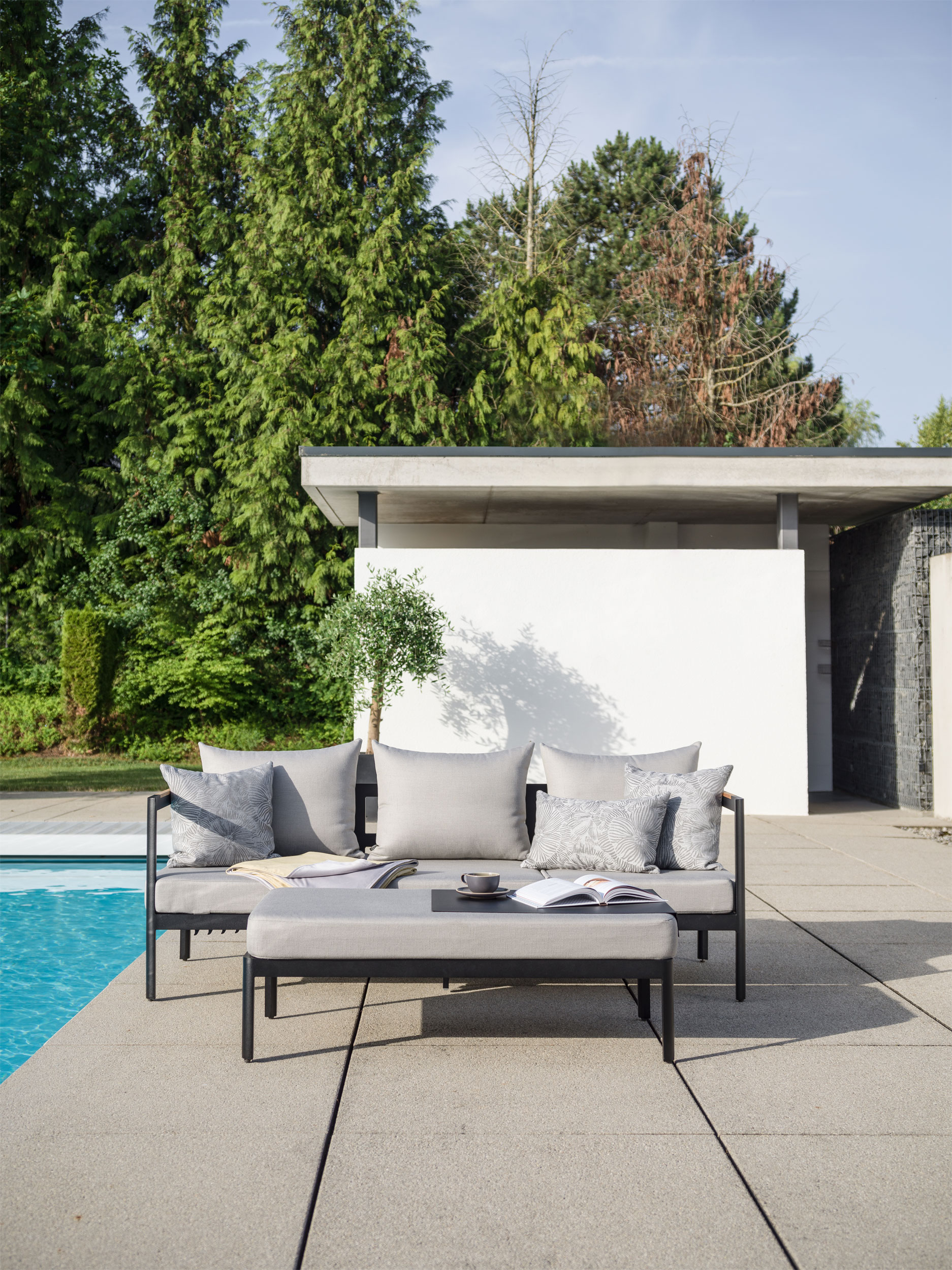STERN3-Sitzer Lounge-Sofa / Hocker