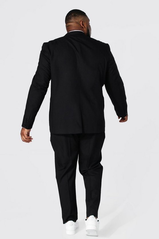 Plus Size einreihige Anzugjacke