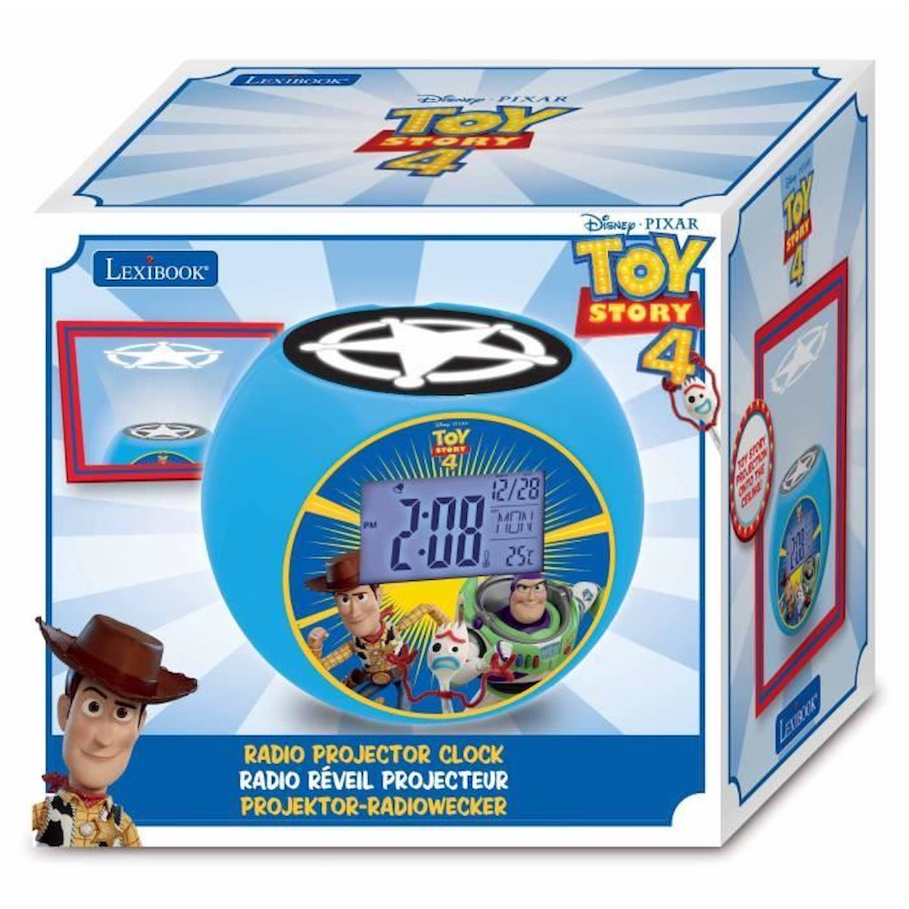 Radio Réveil Projecteur Toy Story bleu