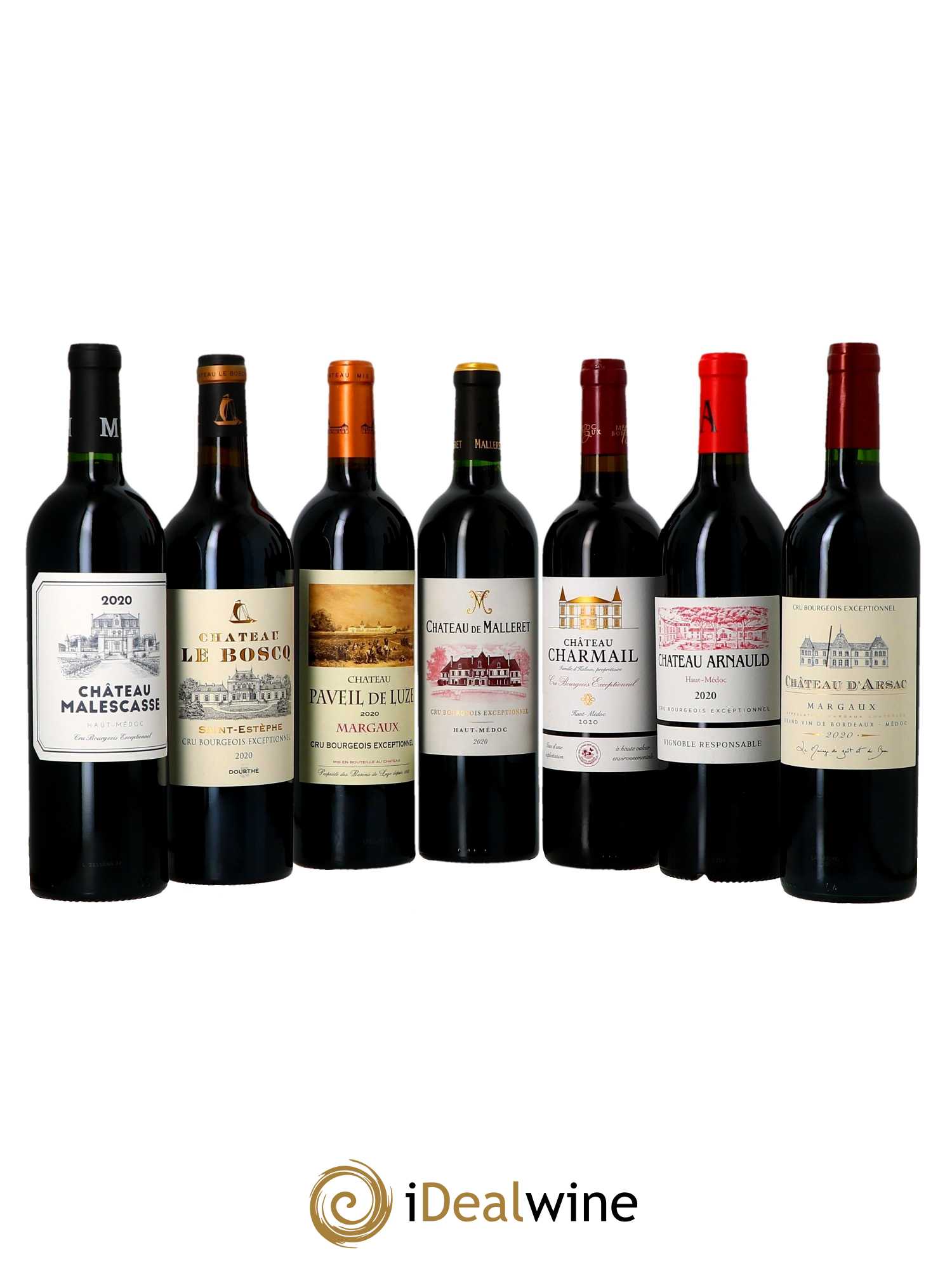 Caisse panachée Les 14 Crus Bourgeois Exceptionnels  2020 - Lot de 1 Bouteille