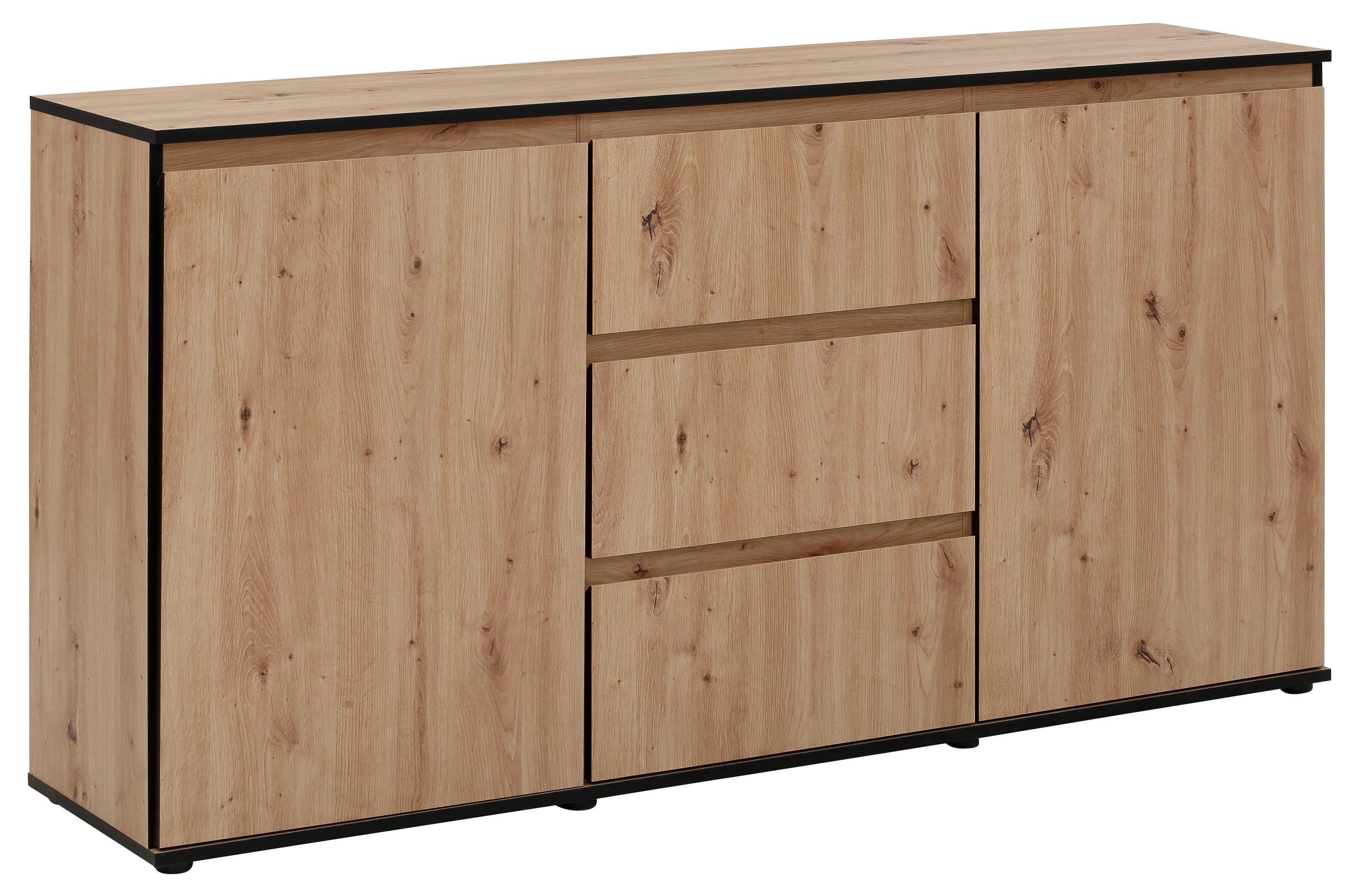 HELA Sideboard Ariana, mit angeschrägten Griffmulden, Breite 160 cm