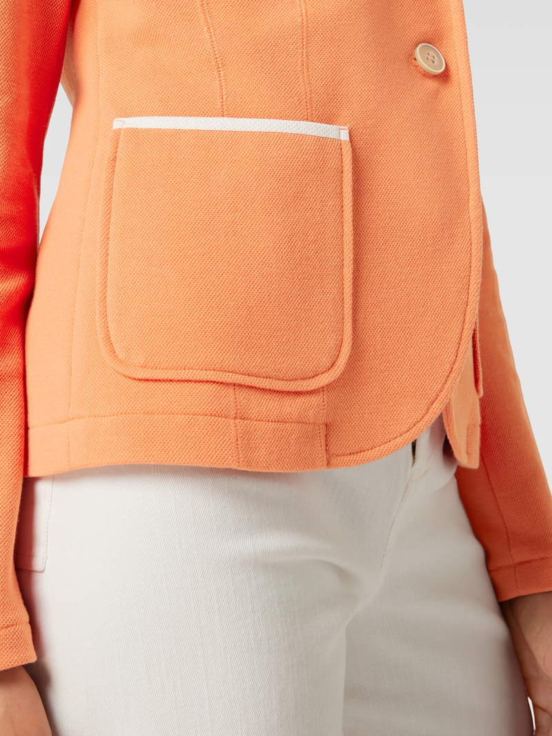 Blazer mit Kapuze in orange