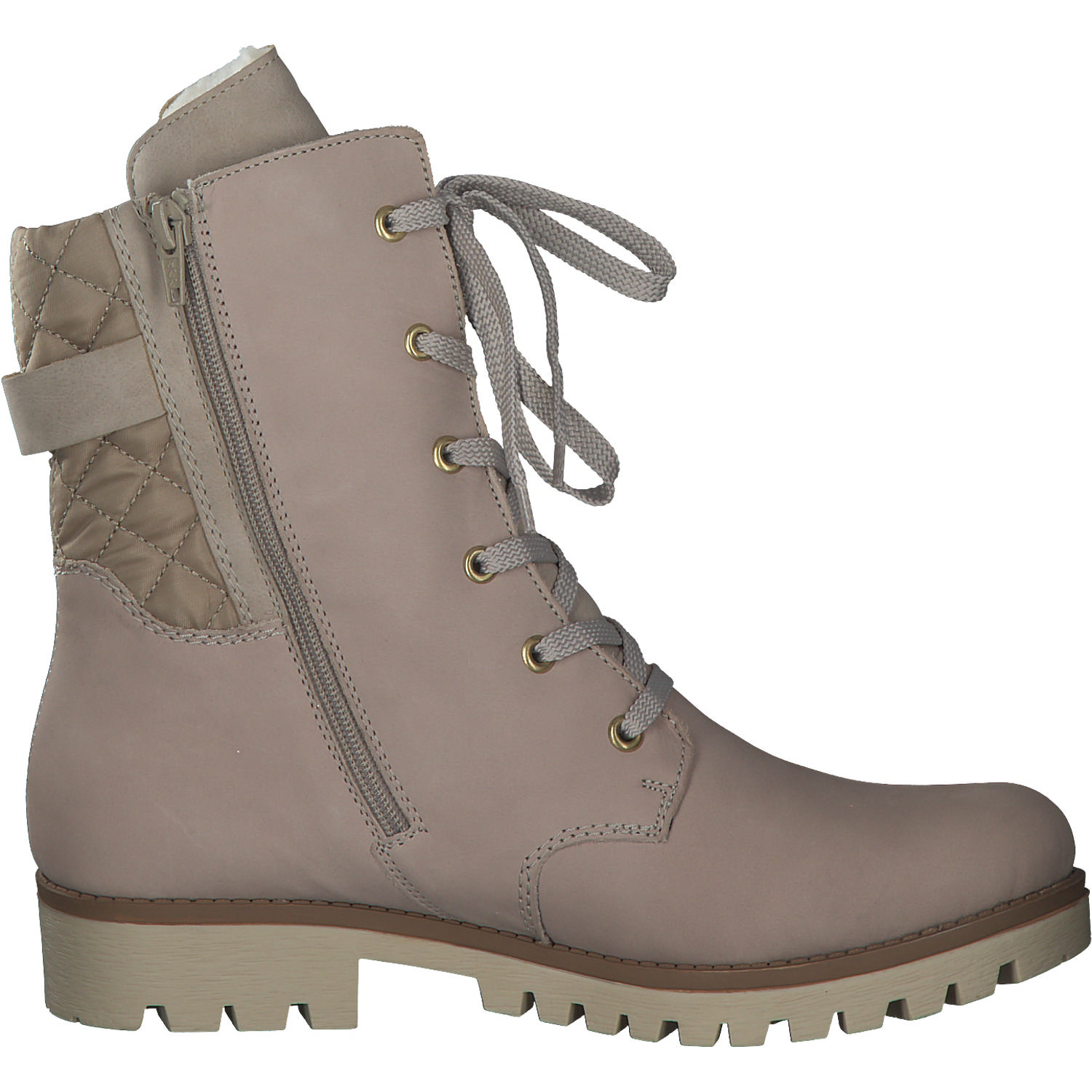 Rieker 78523, Schnürstiefeletten, Damen, Cliff/Beige/Champignon