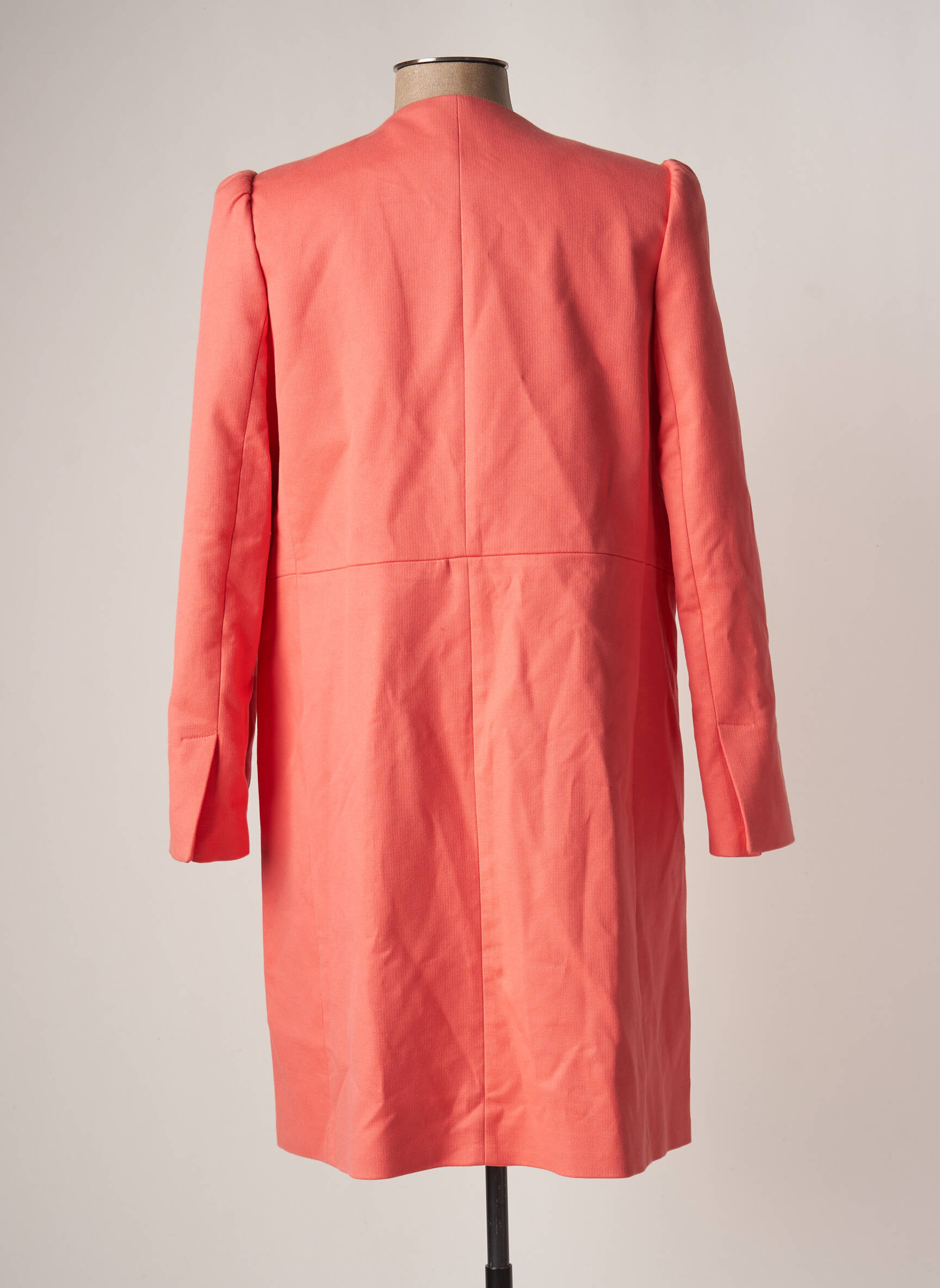 Mango Manteaux Longs Femme couleur rose