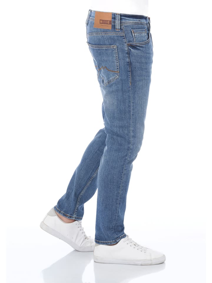 Mustang Jeans Oregon tapered in Blau günstig kaufen