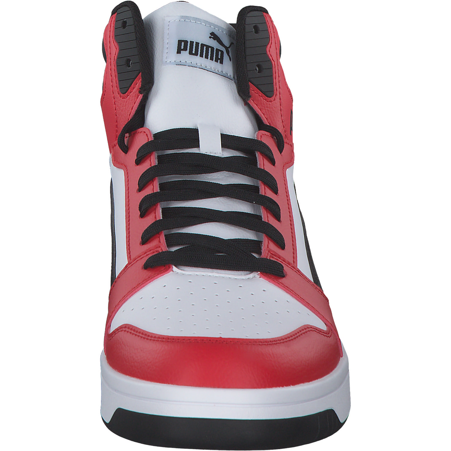 Puma Rebound v6 392326, Sneakers High, Herren, White-PUMA Black-For All Ti