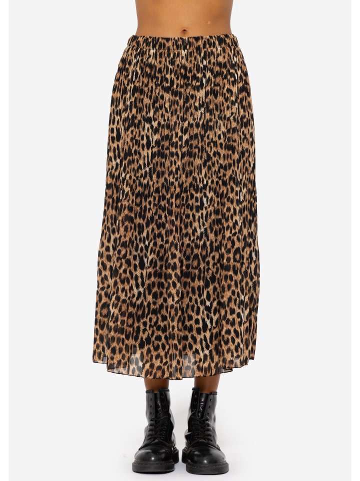 SASSYCLASSY Chiffon Rock in Braun günstig kaufen
