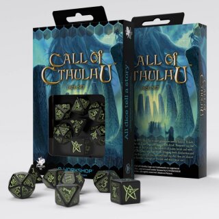 Cthulhu Würfelset Black | Glow-in-the-Dark (7)