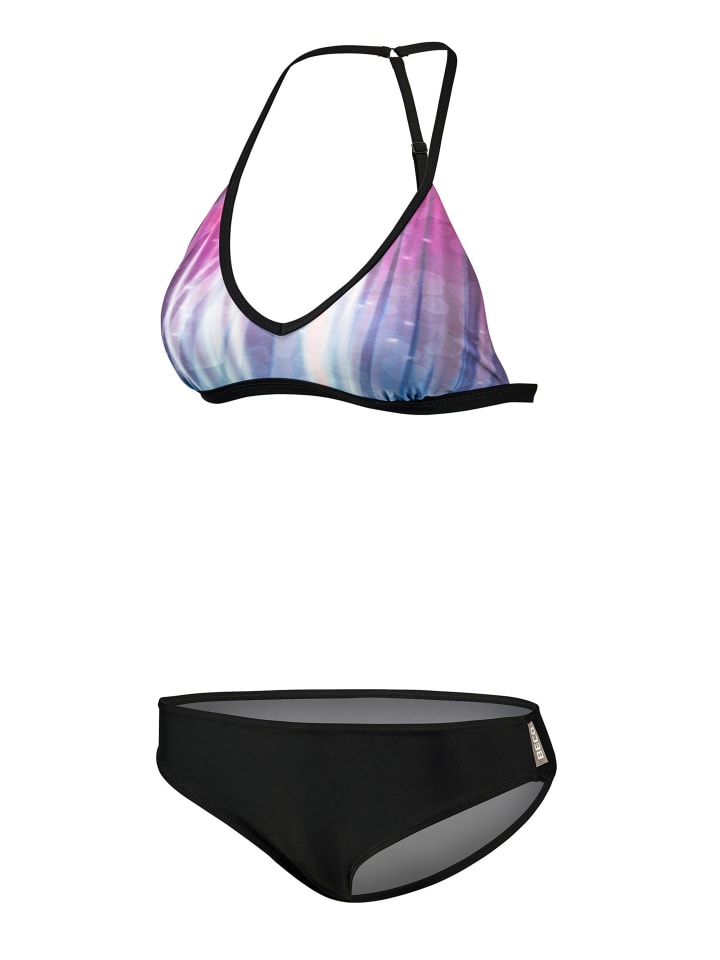 BECO the world of aquasports Bikini BEactive T-Back in schwarz-bunt günstig kaufen