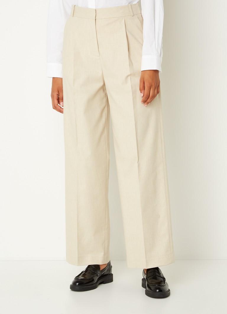 Pantaloni largi Jona de la Ba&sh, cu imprimeu melanj.
