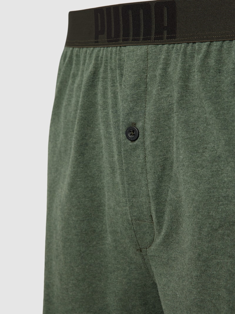 Loose Fit Boxershorts im 2er-Pack in olivgrün meliert