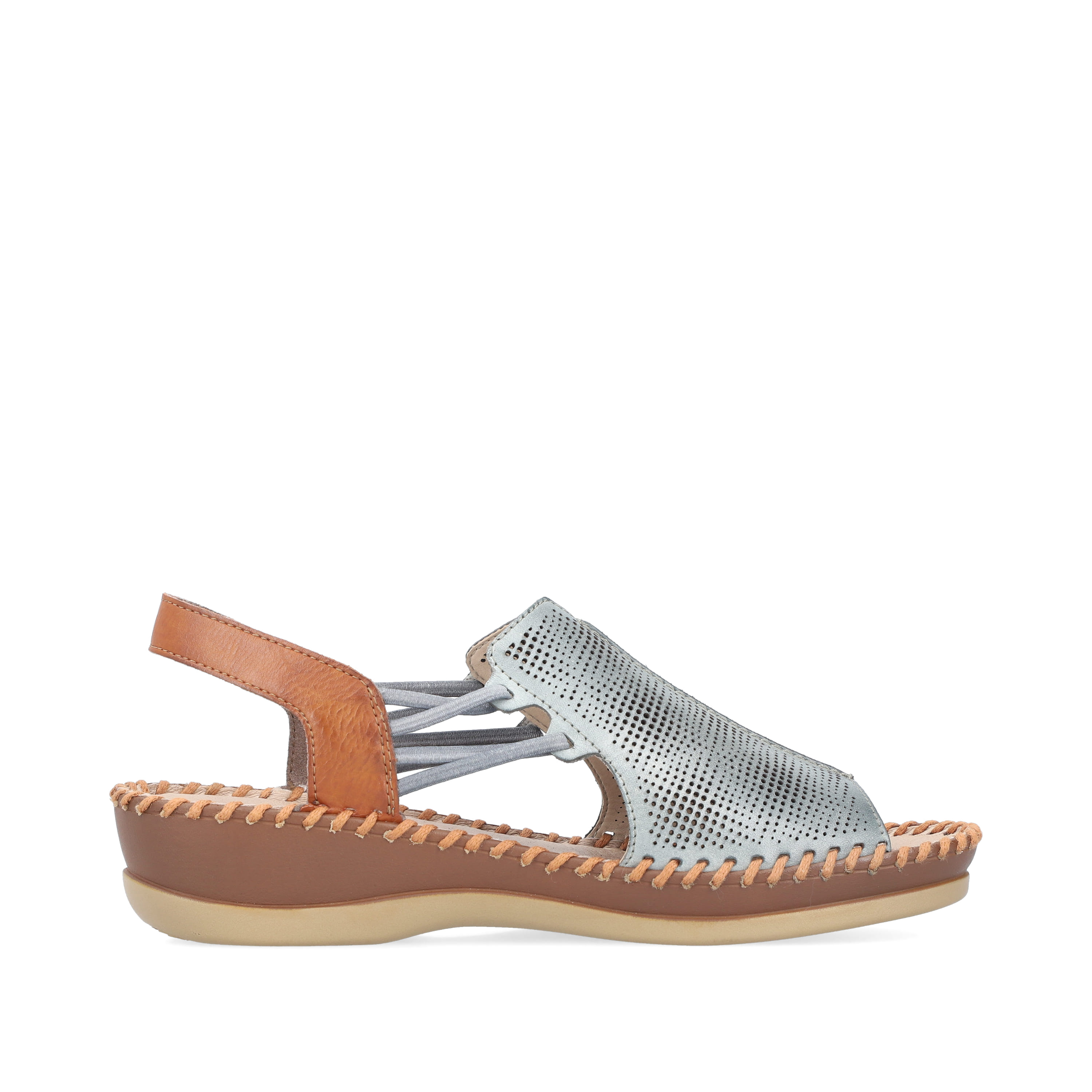 Rieker Damen Riemchensandalen blaugrau