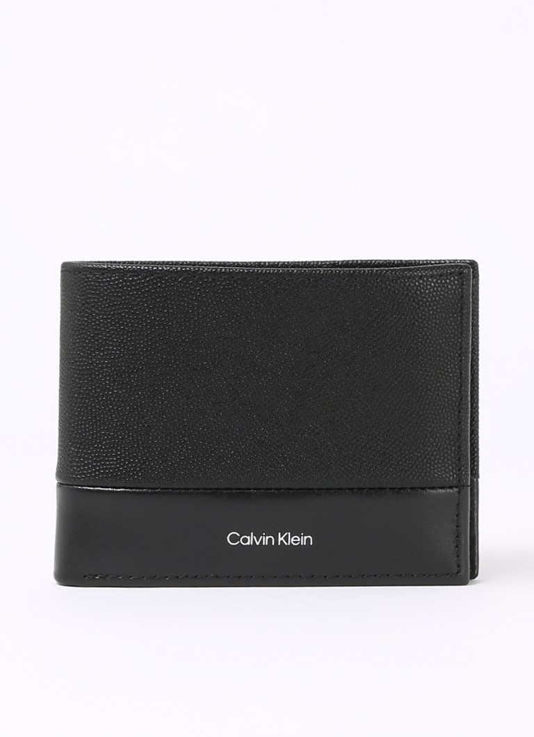 Portofel din piele cu logo Calvin Klein