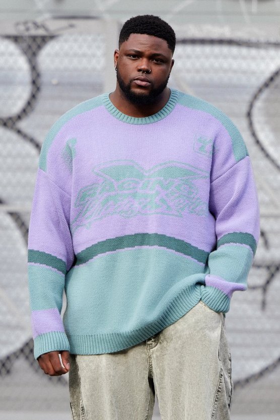 Plus Oversize Strick-Pullover