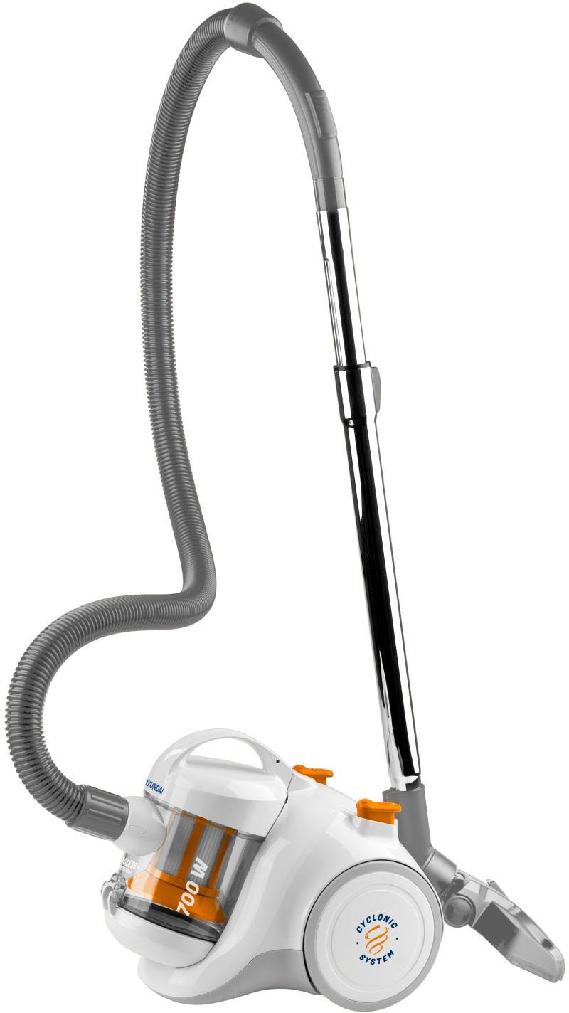 Hyundai Bodenstaubsauger VC009, 700 W, beutellos, ECOMotor, 2xHEPA-Filter, 1,5l Vo, 8m Aktion-Radius