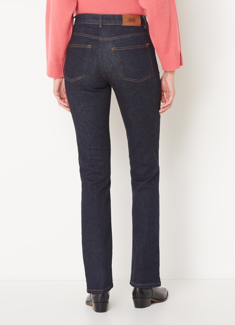 Benetton High waist bootcut jeans with dark wash