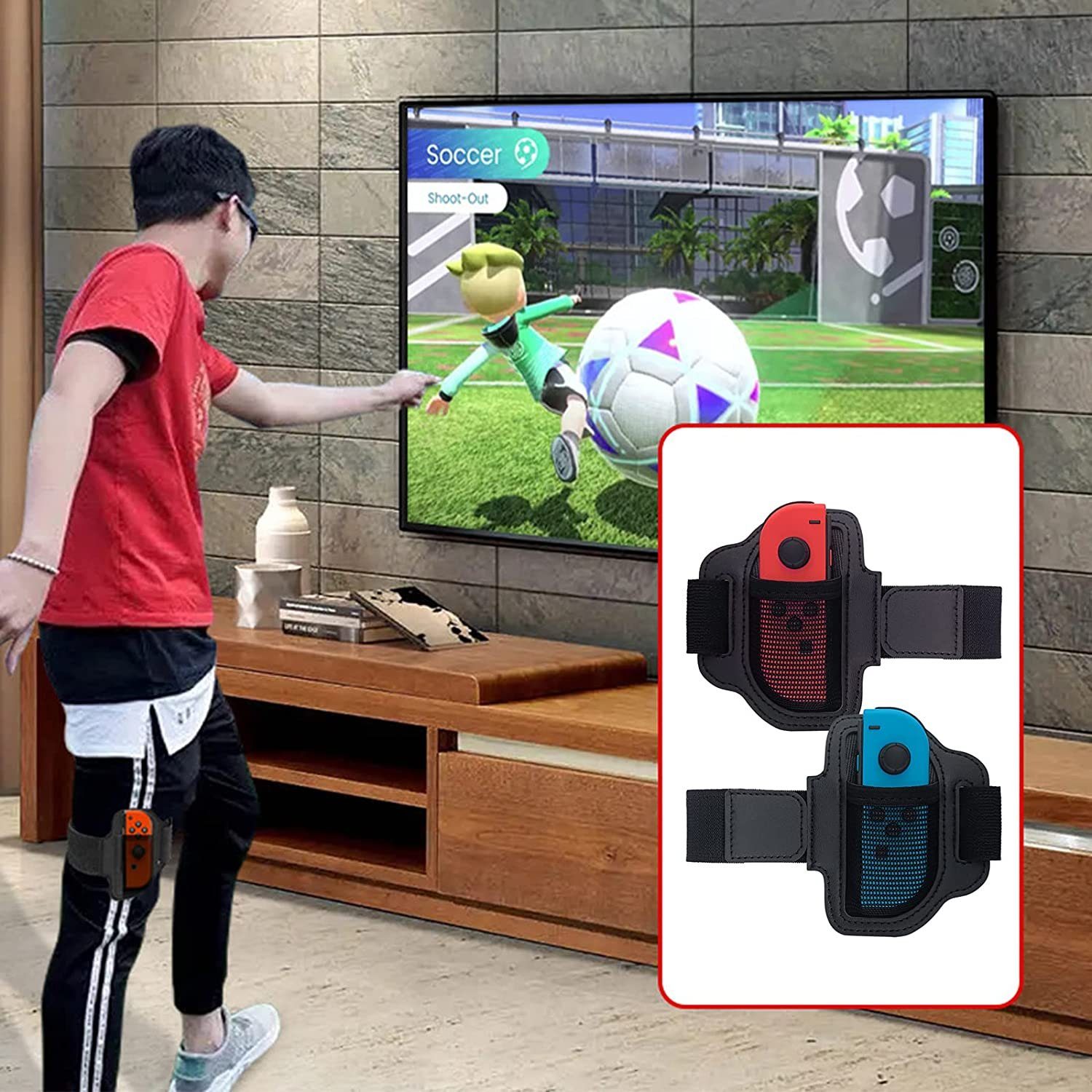 DOPWii 10-in-1 Switch Spiele Zubehör Sets für Kinder Nintendo Switch Sports Controller (10 St)